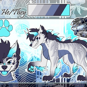 Custom Furry Reference Sheet Commission - Personalized Four-legged ...