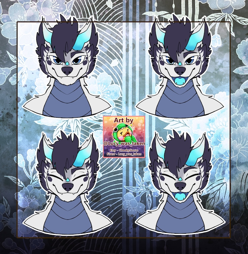 Pngtuber CUSTOM Furry - Made-to-order FLAT Bust PNG Character Animation ...