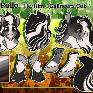 Custom Partial Fursuit Reference Sheet Commission - Personalized ...