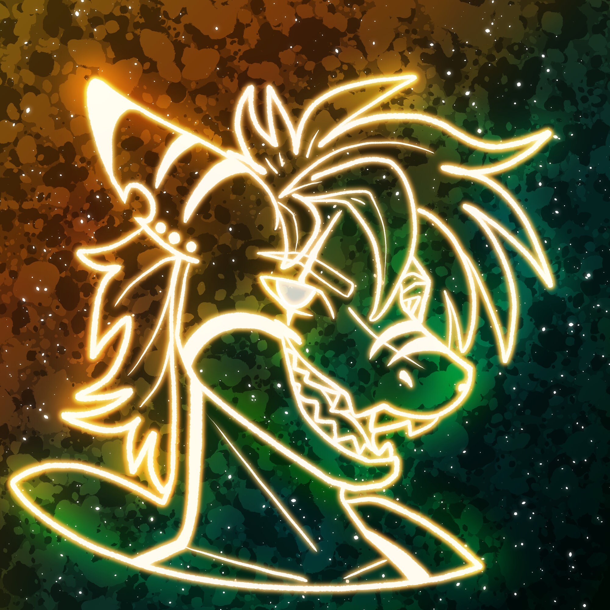 Custom Furry Art Commission - Personalized Digital Profile Picture Neon ...