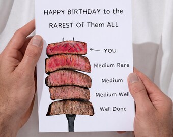Boyfriend Birthday Card, Funny Steak Birthday Card for Him, Birthday Gift  for Him, Husband Birthday Card, Funny Birthday Cards for Him - Etsy