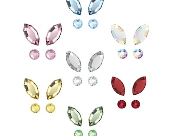 Butterfly Tooth Gems – Crystal Dental Rhinestones – Flat Back Tooth Gems – Smile Bling for Teeth, Nail Art & Crafts
