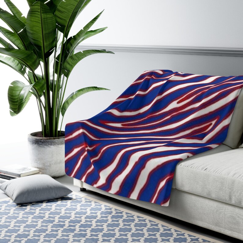 Buffalo Zubaz Sherpa Fleece Blanket Etsy