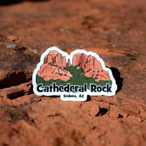 Sedona Arizona Cathedral Rock Die-Cut Sticker