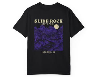 Slide Rock State Park Line Art T-Shirt