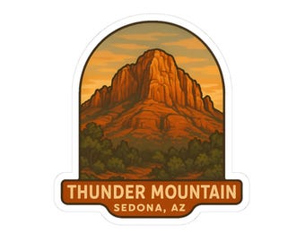Thunder Mountain Sedona Sticker | Arizona Travel Souvenir