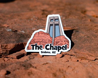 Sedona Arizona Chapel of the Holy Cross Die-Cut Sticker