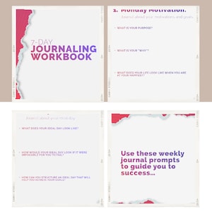 Cahier d'exercices de journalisation de 7 jours