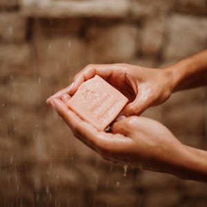 HibiscusOrganicShop: Rose and Hibiscus Body Soap Bar I Cold-Pressed Soap