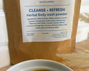 Herbal Plant-Based Body Wash Powder I Ayurvedic I Natural Alternative to soaps
