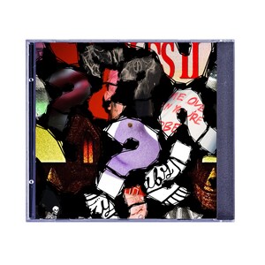 May include: A CD case with a collage of colorful images and question marks. The artwork includes red, purple, and white elements, with the text "ME OVER WHEN YOU'RE BEFORE" visible on one piece.