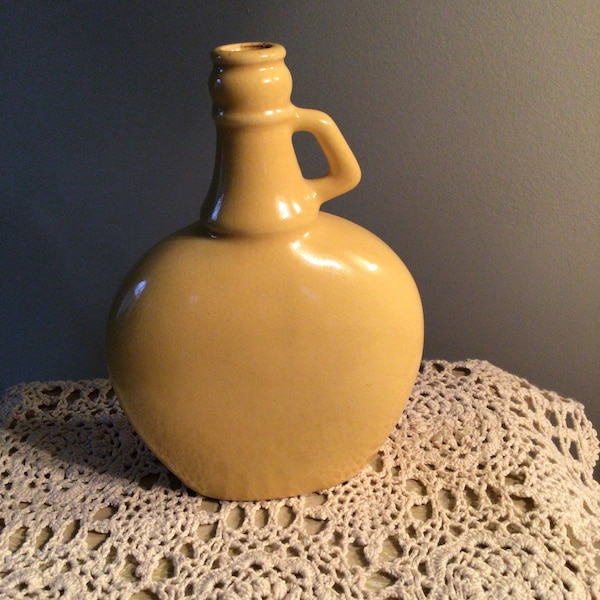 RARE ANTIQUE FLASK/Bottle  From The 1930’s Crackle Yellow