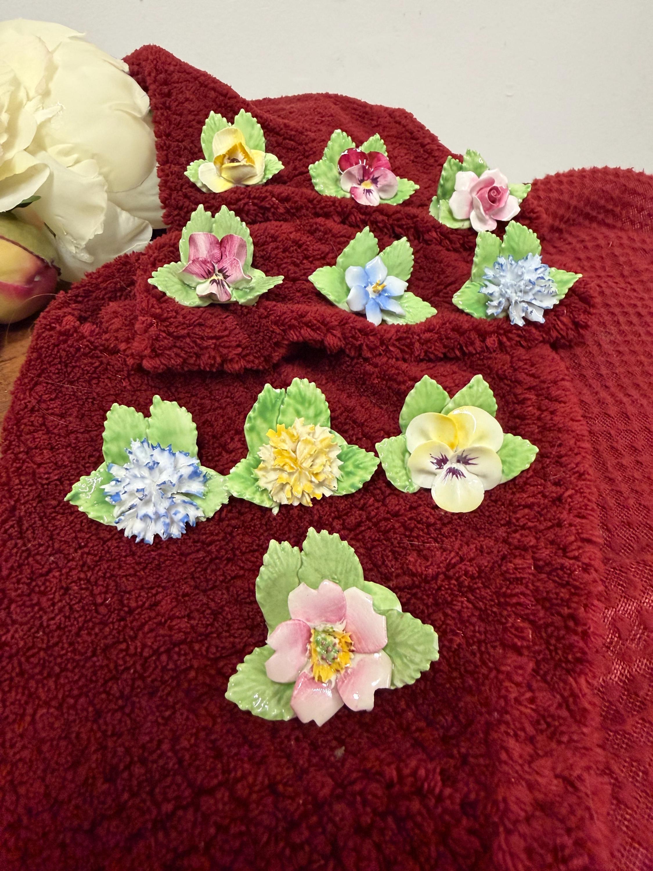 Royal Adderly Bone China Floral place card holders- Multicolor,elegant table! Royal Adderley Floral Fine Bone China Rose Place Card  main image 2