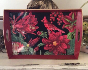 Michel Design Works Large Wooden Tray - Christmas Joy