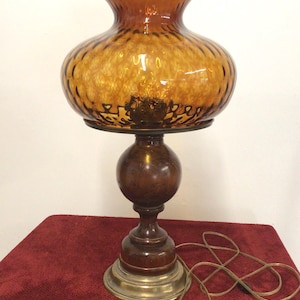 Amber Quilted Glass Shade - Etsy