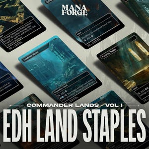 MTG Proxy Land Klammern Bundle - 10 wesentliche Proxy Länder für Magic the Gathering EDH Kommandanten Decks