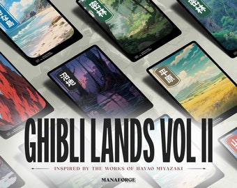 Studio Ghibli Basic Land Proxys: Volles Art MTG Basic Lands Set - Band Zwei