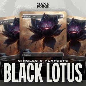 Black Lotus Proxy: tarjeta MTG personalizada sin bordes, individual o de juego para Commander