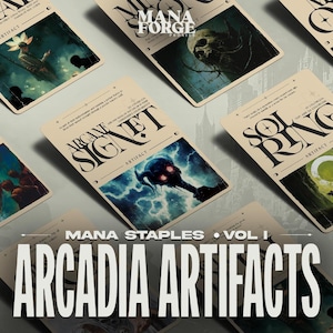 Cartas de arte personalizadas de Arcadia Artifacts MTG Proxy Volumen Uno, Impresionante set de artefactos de Magic the Gathering
