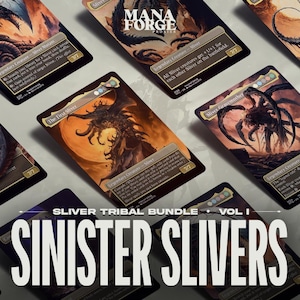 MTG Kommandanten Proxy Splitter Set - 12 Full Art Custom Tribal EDH Proxys für das Magic COMMANDER Spiel