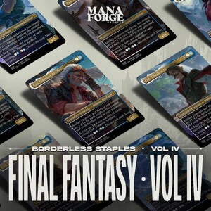 Conjunto de proxy de Final Fantasy MTG - Vol. 4: Cid, Artífice atemporal - 10 variantes únicas con arte completo / Paquete de proxy de Final Fantasy MTG para Commander