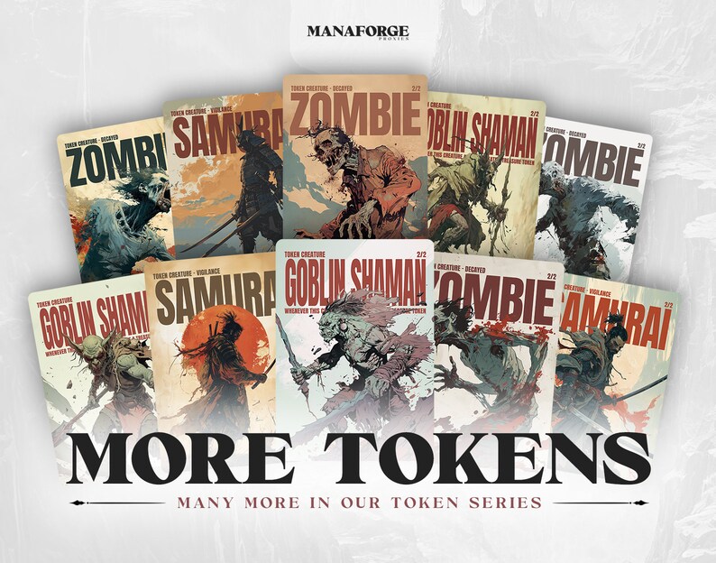 Decayed Zombie Token MTG / EDH Proxy Custom Card Full Art Alternative