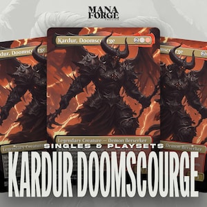Kardur, Doomscourge Proxy: tarjeta MTG personalizada con arte completo para Commander / Kardur EDH Proxy