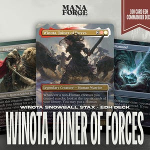 Winota Stax Aggro cEDH Commander Deck – 100-Card Boros Human & Artifact Staples | Ready-to-Play Custom MTG Proxies