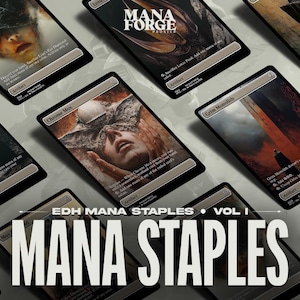 Paquete de proxies MTG con arte completo de Mana Rocks inspirado en el terror, volumen uno, cartas personalizadas de Magic the Gathering