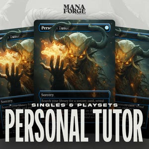 Personal Tutor Proxy – Borderless Custom Art MTG Card | Singles or Playset for Commander