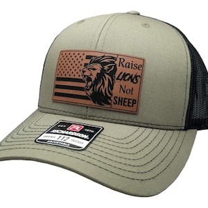 Raise Lions Not Sheep Patch Hat