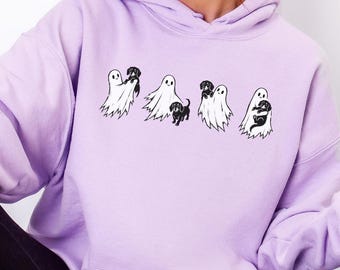 Dachshund Halloween Sweatshirt, Cute Ghost Dog Shirt, Dachshund Gifts, Dog Mom Gifts, Dog Dad Gifts, Dachshund Mom Hoodie