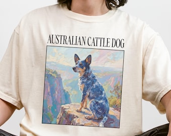 Australian Cattle Dog Shirt | Comfort Colors Blue Heeler Shirt | Gift for Dog Mom, Dog Dad, Dog Groomer, Veterinarian, Vet Tech, Dog Lover