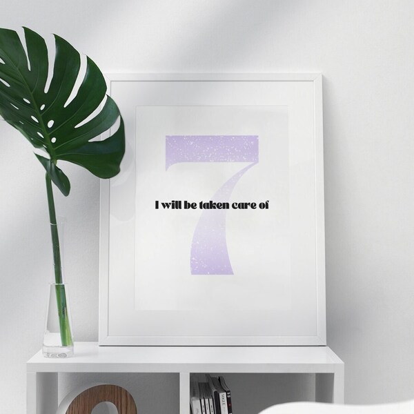 Enneagram Type 7 Wall Art | Printable | Enthusiast | Digital Download