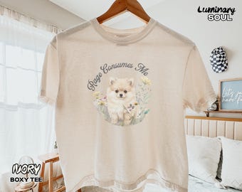 Pomeranian Shirt, Rage Consumes Me, Comfort Colors, Funny Dog Shirt, Pomeranian Gifts, Dog Mom Gifts, Vet Tech Gifts, Boxy Tee, Sweatshirt