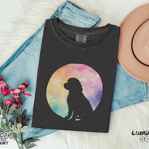 Cavapoo Shirt, Comfort Colors, Cavapoo Gifts, Dog Mom Gifts, Dog Dad Gifts, Dog Silhouette, Dog Mom Shirt, Subtle Pride
