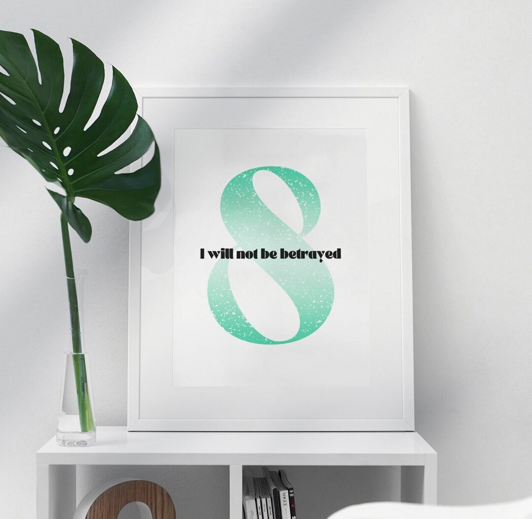 Enneagram Type 8 Wall Art Printable Challenger Digital Download - Etsy