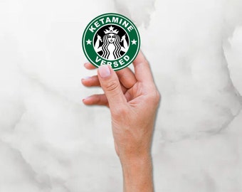 Ketamine Versed Starbucks Sticker - Anesthesia Nurse Gift