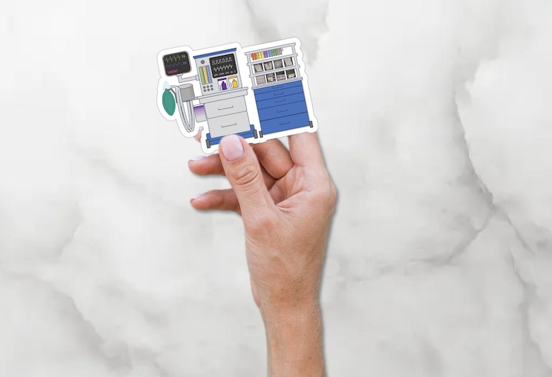 BOGO Anesthesia Stickers! Buy One Get One FREE Anesthesia/Bluebell