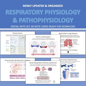 Respiratory Physiology and Pathophysiology SRNA/CRNA Notes, Anesthesia & Me Notes