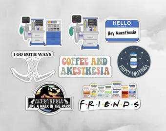 BOGO Anesthesia Stickers! Buy One Get One FREE