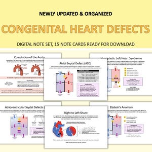 Congenital Heart Defects SRNA/CRNA Notes, Anesthesia & Me Notes