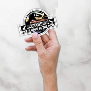 BOGO Anesthesia Stickers! Buy One Get One FREE Jurassic Park