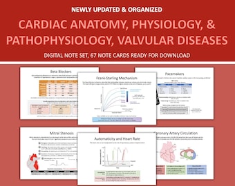 Cardiac SRNA/CRNA Notes, Anesthesia & Me Notes