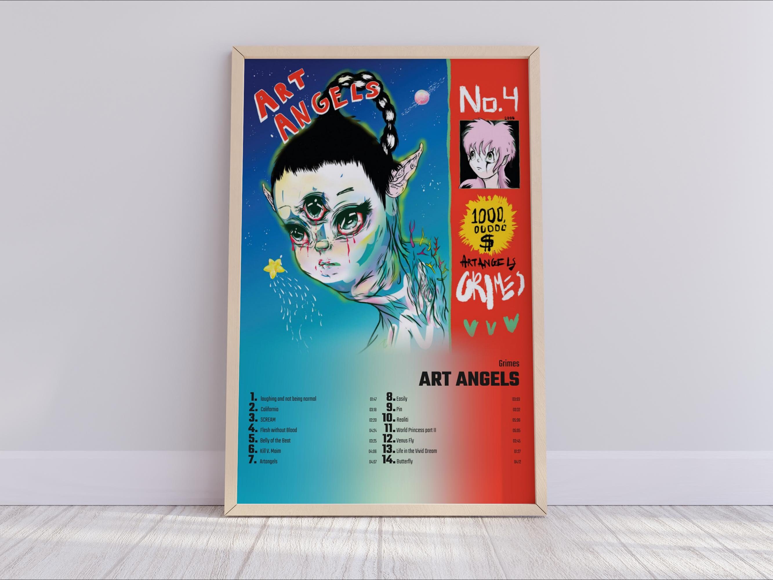 Grimes Art Angels Album Cover Poster Sold By Dorey SKU 45481522 Grimes Art Angels Album Cover Poster Sold By Dorey SKU 45481522