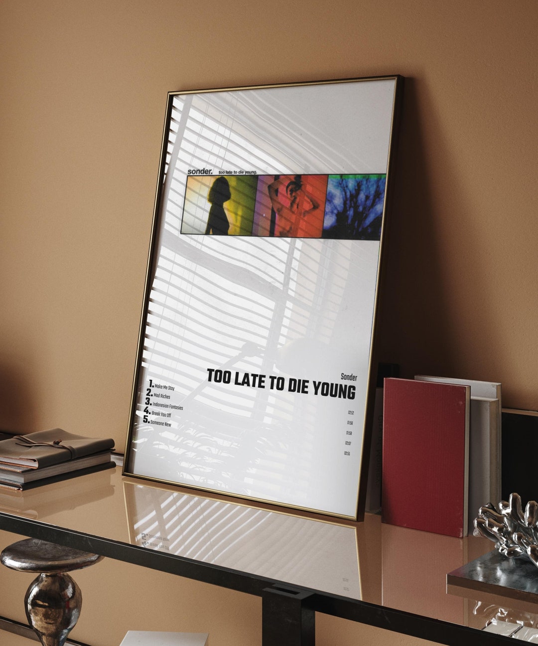Too Late To Die Young Sonder Download Sonder Too Late to Die Young Album Cover Poster for Home - Etsy
