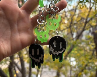 Happy faced skulls