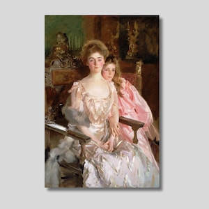 John Singer Sargent Canvas Print: Mrs. Fiske Warren - Victorian Portrait Wall Art