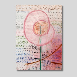 Paul Klee Leinwand Wandkunst, Blossoming von Paul Klee Leinwanddruck, Floral Poster, Fine Art Print, Eklektische Galeriekunst, Geschenkidee