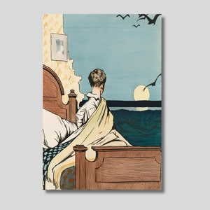 Edward Hopper Boy and Moon Canvas Art Print: Realism Wall Decor